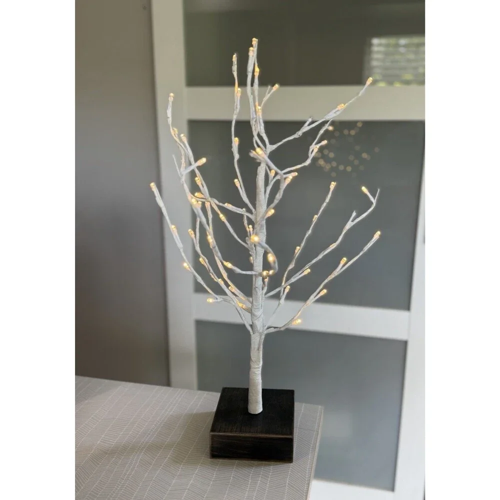 Restoration Hardware Starlit Winter 2 Feet Holiday Tree LED HTF White